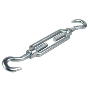 Turnbuckles DIN 1480 Zinc-Plated with 2 Hooks