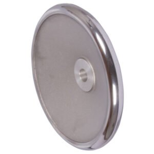 Solid-Disk Handwheels DIN 3670 with Recessed Grips Aluminium