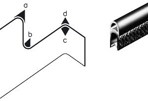 Trim Seal with Hollow Sealing on Top