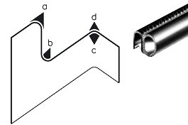 Trim Seal with Hollow Sealing on Side