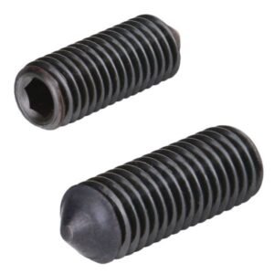 Hexagon Socket Set Screws ISO 4027 with Cone Point Steel