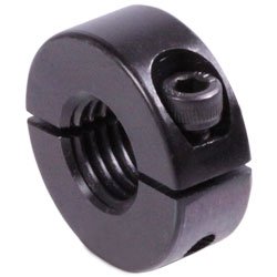 Shaft Collars Clamp Collars with Thread Double-Split Material Steel