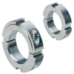 Locknuts KMM Single-Splitted with Clamp Screw zinc-plated