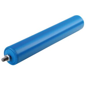 Plastic Cylinder Conveyor Rollers blue with external Thread